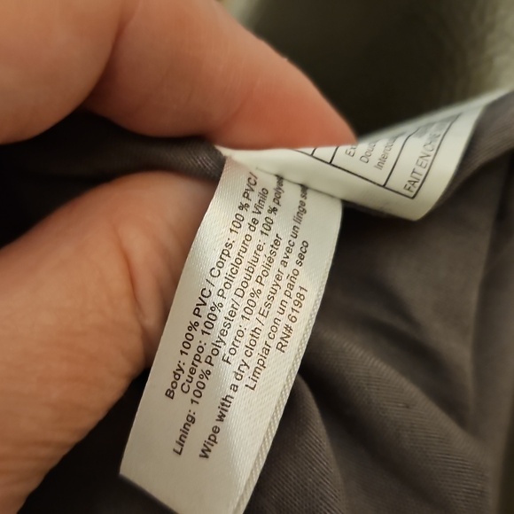 Vtg AVON Patent Gray Faux Leather Crossbody Bag - Picture 10 of 11